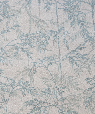 Fensterrollo mit Blätterdesign