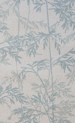 Fensterrollo mit Blätterdesign
