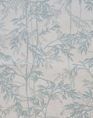 Fensterrollo mit Blätterdesign