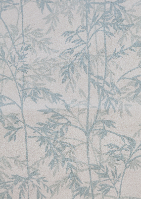 Fensterrollo mit Blätterdesign