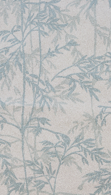 Fensterrollo mit Blätterdesign