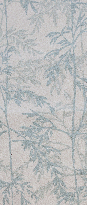 Fensterrollo mit Blätterdesign