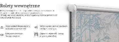 Fensterrollo mit Blätterdesign