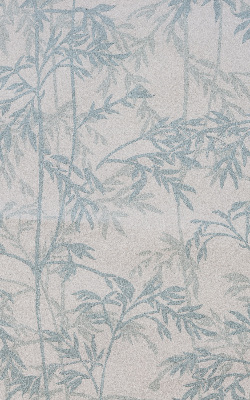 Fensterrollo mit Blätterdesign