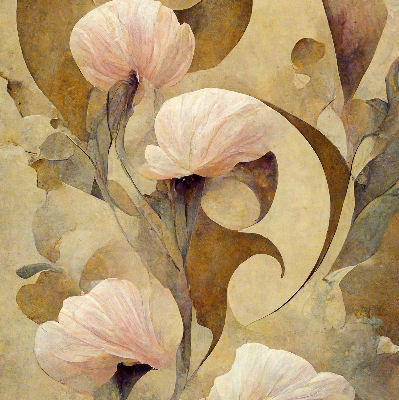 Fensterrollo in Rosa mit Blütenmotiv