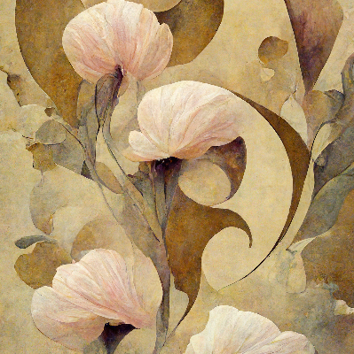 Fensterrollo in Rosa mit Blütenmotiv