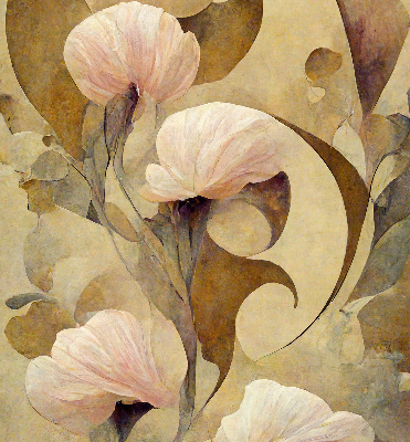 Fensterrollo in Rosa mit Blütenmotiv