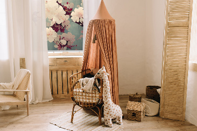 Rollo Fenster in Kirschblüte