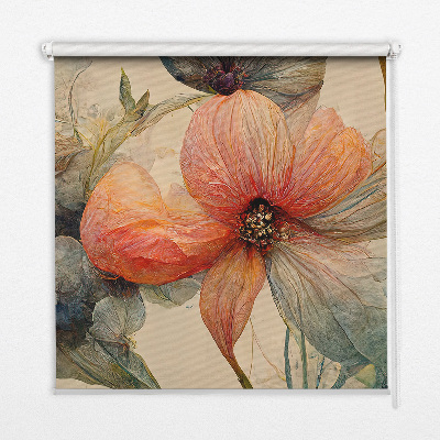 Fensterrollo innen blume