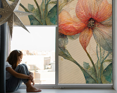 Fensterrollo innen blume