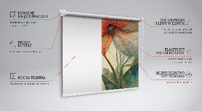 Fensterrollo innen blume
