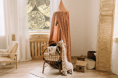 Fensterrollo mit Weltkarte