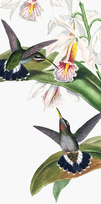 Rollo Fenster mit Vögeln auf einer Blume