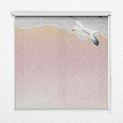 Rollo Fenster mit Motiv fliegender Vögel