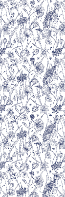 Fensterrollo innen mit Wildblumenmotiv