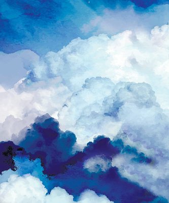 Fensterrollo in Wolken-Optik