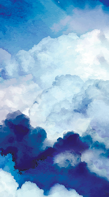 Fensterrollo in Wolken-Optik