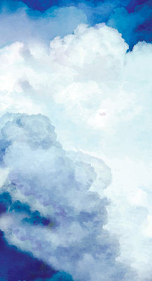 Fensterrollo in Wolken-Optik