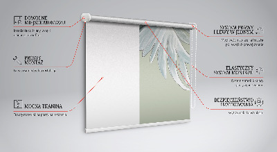 Fensterrollo mit Motiv Kranich im Flug