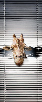 Fensterrollo mit Giraffenmotiv