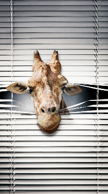 Fensterrollo mit Giraffenmotiv