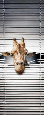 Fensterrollo mit Giraffenmotiv