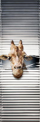 Fensterrollo mit Giraffenmotiv