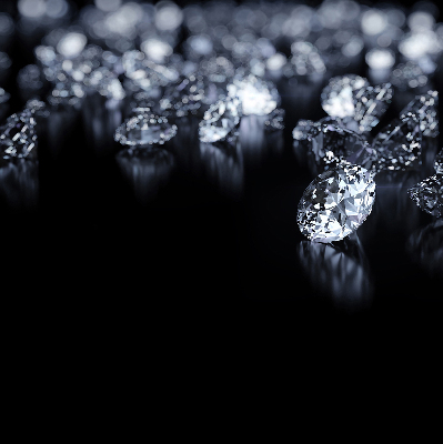 Verdunkelungsrollo mit Diamanten- und Glitzerdekor