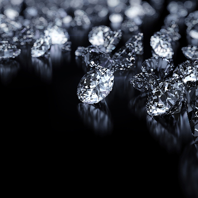 Verdunkelungsrollo mit Diamanten- und Glitzerdekor