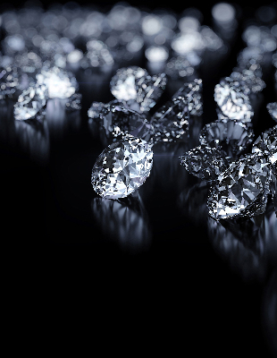 Verdunkelungsrollo mit Diamanten- und Glitzerdekor