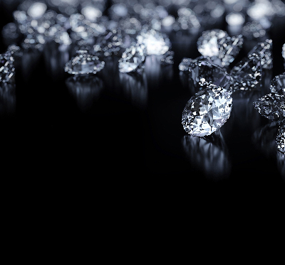 Verdunkelungsrollo mit Diamanten- und Glitzerdekor