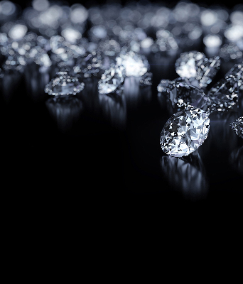 Verdunkelungsrollo mit Diamanten- und Glitzerdekor