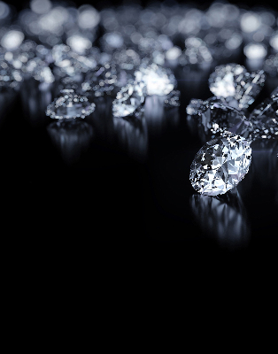 Verdunkelungsrollo mit Diamanten- und Glitzerdekor