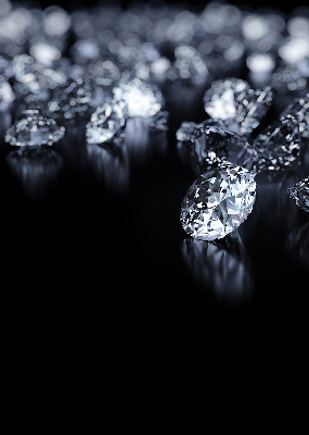 Verdunkelungsrollo mit Diamanten- und Glitzerdekor
