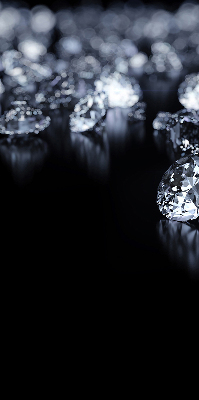 Verdunkelungsrollo mit Diamanten- und Glitzerdekor