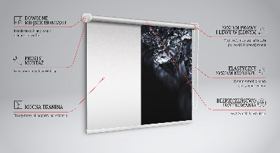 Verdunkelungsrollo mit Diamanten- und Glitzerdekor