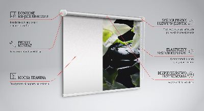 Fenster Rollo mit Orchideenmuster in elegantem Design