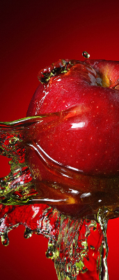 Verdunkelungsrollo mit Motiv roter Apfel