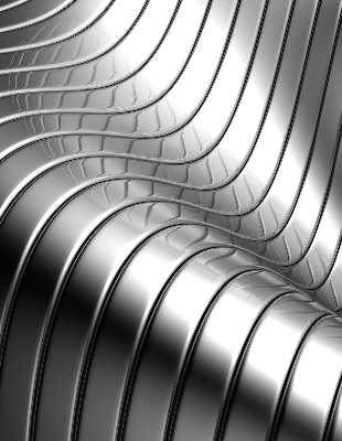 Fenster Rollo mit metallischer abstrakter Optik