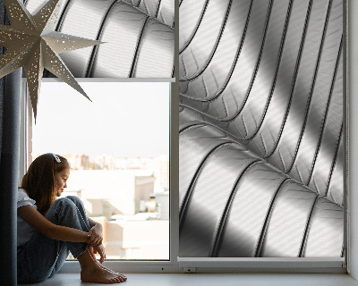 Fenster Rollo mit metallischer abstrakter Optik