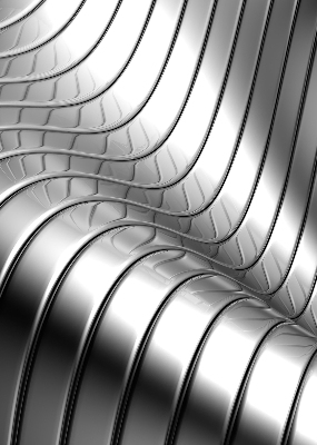 Fenster Rollo mit metallischer abstrakter Optik