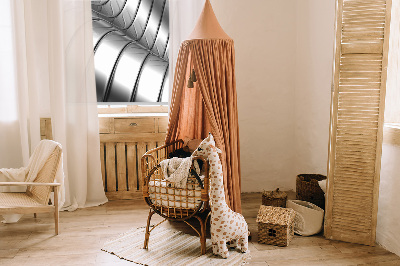 Fenster Rollo mit metallischer abstrakter Optik