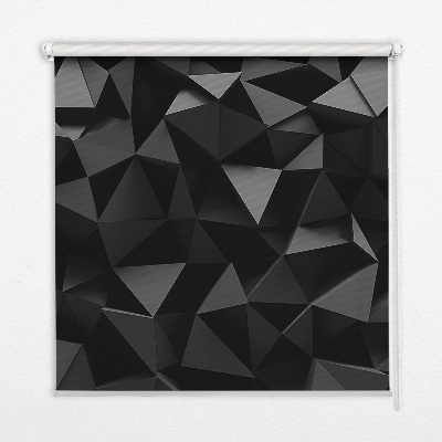 Fenster Rollo mit schwarzem Origami-Motiv