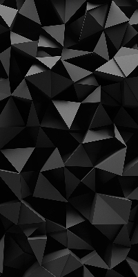 Fenster Rollo mit schwarzem Origami-Motiv