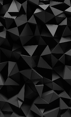 Fenster Rollo mit schwarzem Origami-Motiv
