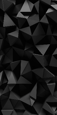 Fenster Rollo mit schwarzem Origami-Motiv
