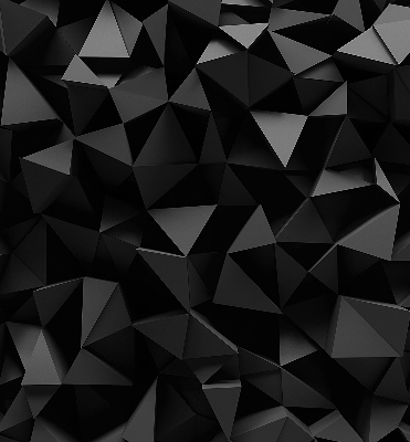 Fenster Rollo mit schwarzem Origami-Motiv
