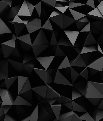 Fenster Rollo mit schwarzem Origami-Motiv