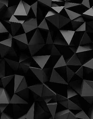 Fenster Rollo mit schwarzem Origami-Motiv
