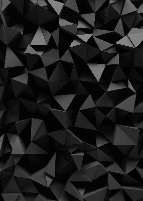 Fenster Rollo mit schwarzem Origami-Motiv